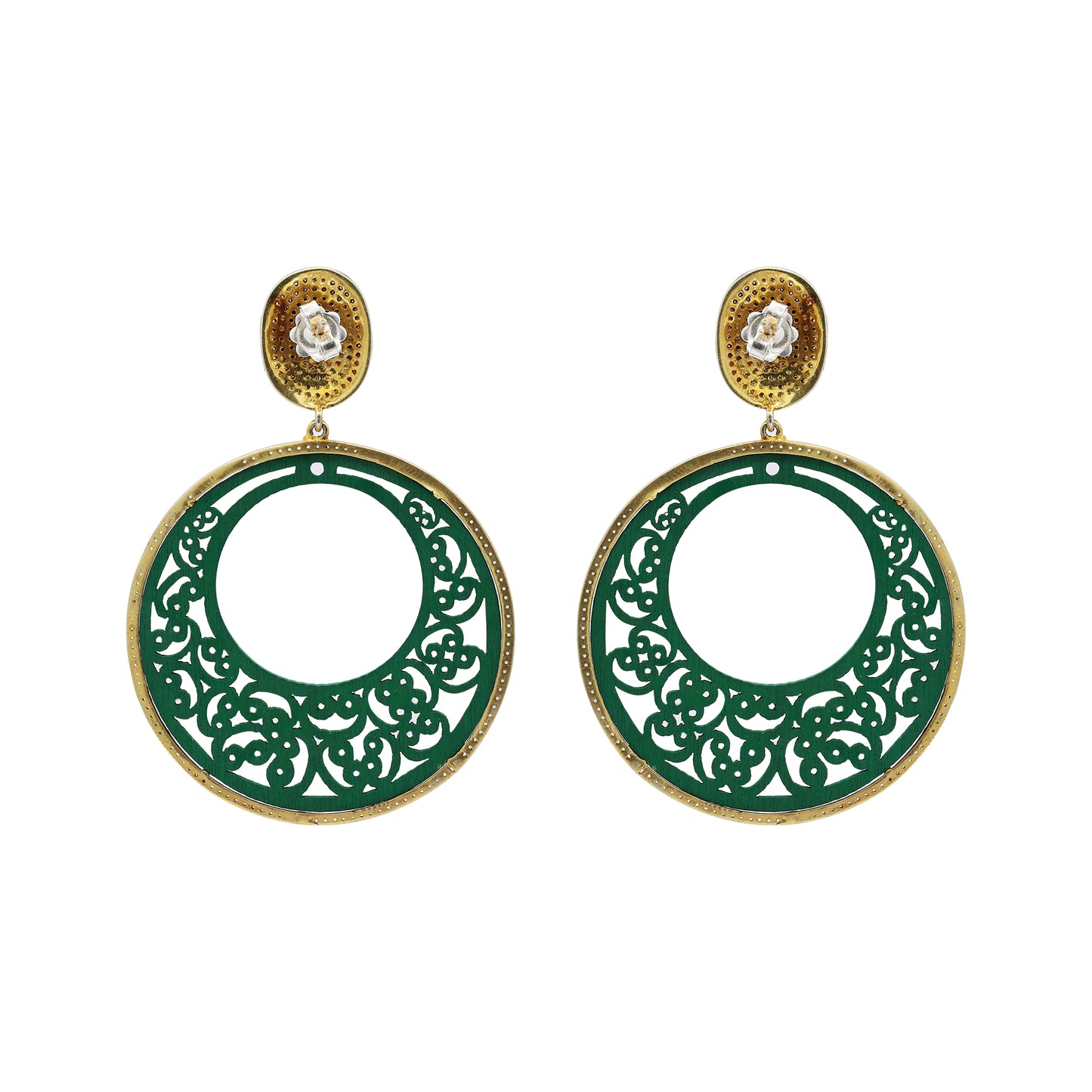 925 Sterling Silver Diamond Drop Dangle Earrings