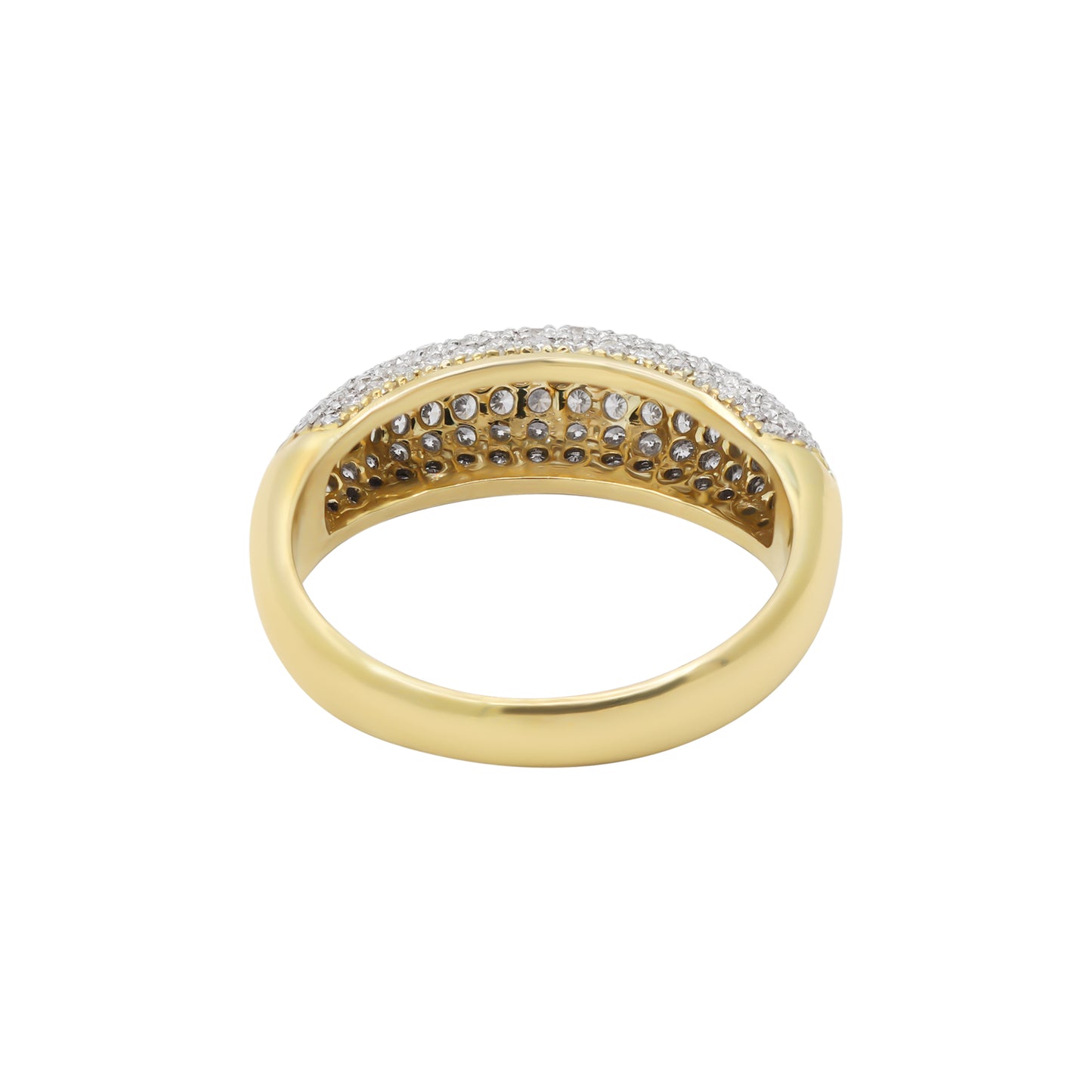 Gorgeous Diamond Gold Ring In 18k Yellow Gold