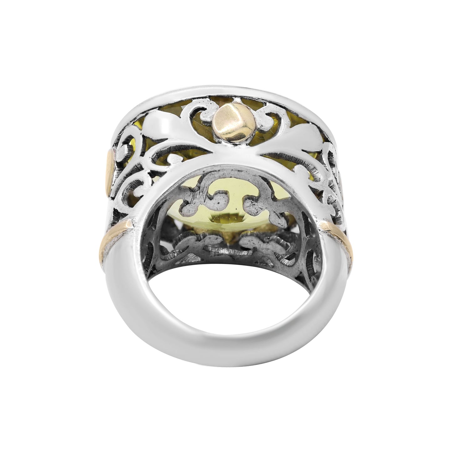 Lemon Quartz Oval Shaped Gemstone Ring 925 Sterling Silver Handmade Ring