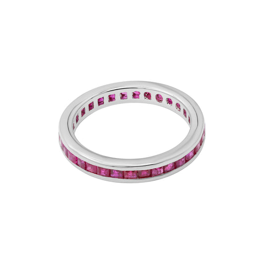 Precious Ruby Band Ring In 18k Gold