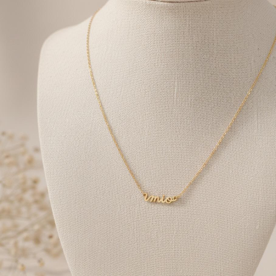 925 Sterling Silver Personalized Name Necklace | Handmade Customize Necklace | Minimalist Jewelry Gift.