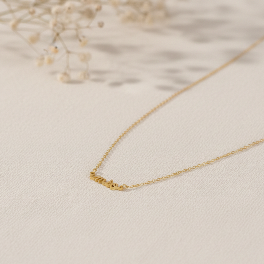 925 Sterling Silver Personalized Name Necklace | Handmade Customize Necklace | Minimalist Jewelry Gift.