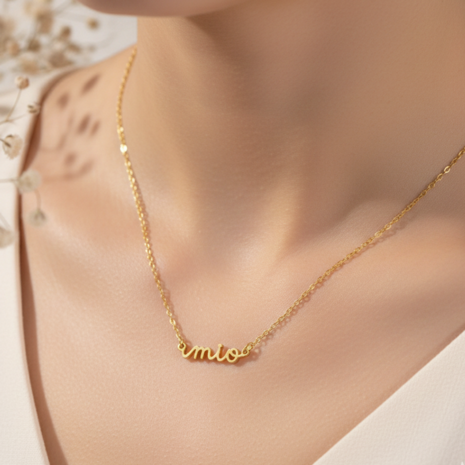 925 Sterling Silver Personalized Name Necklace | Handmade Customize Necklace | Minimalist Jewelry Gift.