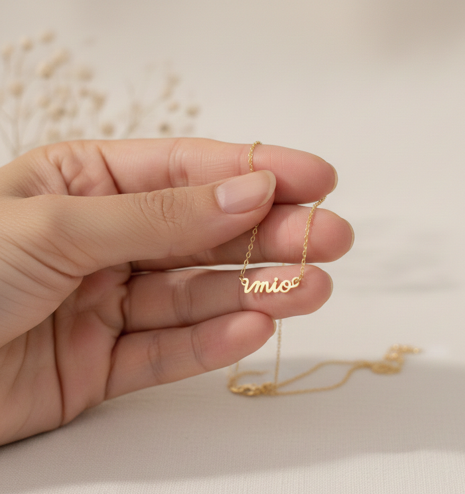 925 Sterling Silver Personalized Name Necklace | Handmade Customize Necklace | Minimalist Jewelry Gift.