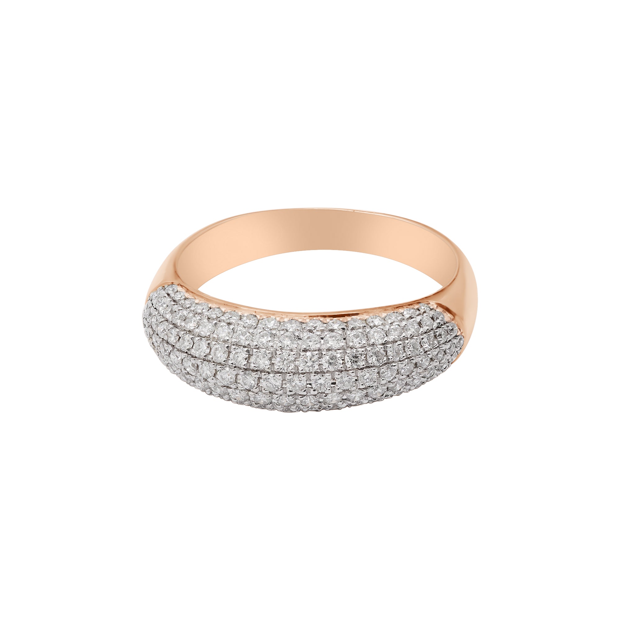 Gorgeous Diamond Gold Ring In 18k Yellow Gold