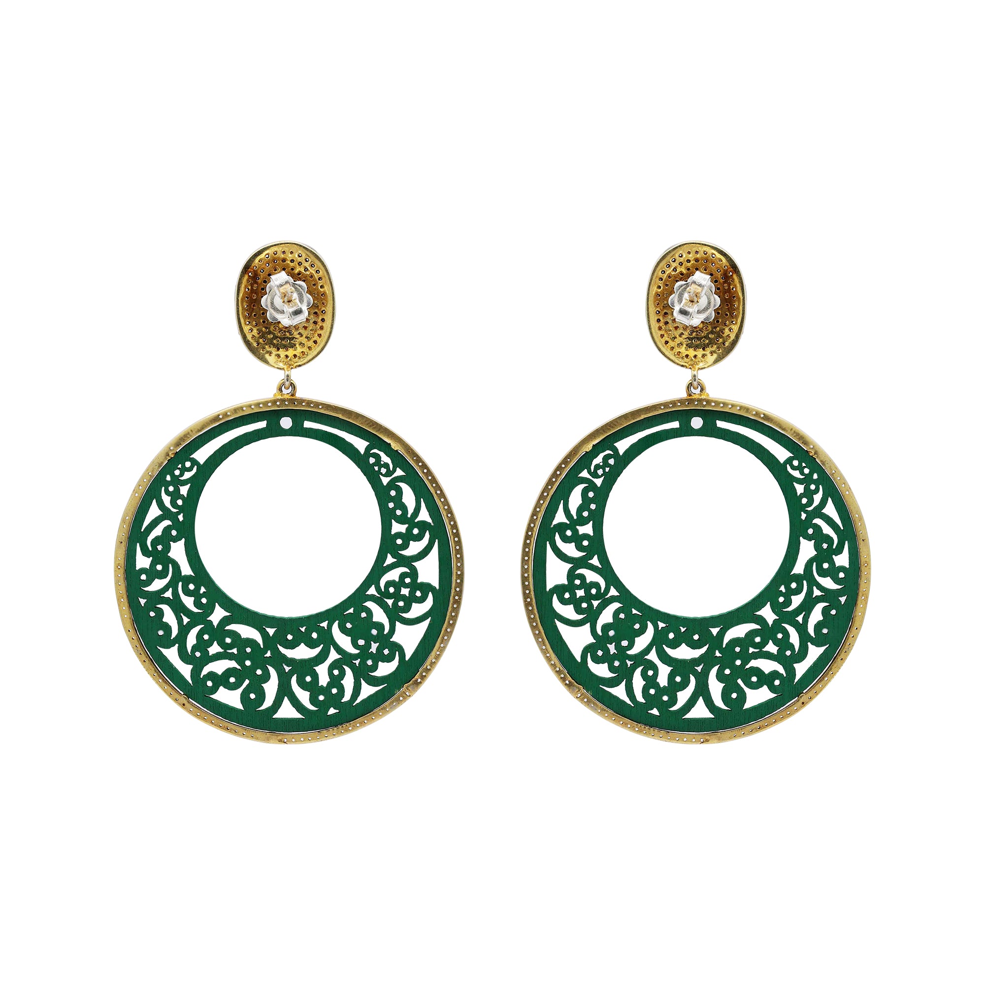 925 Sterling Silver Diamond Drop Dangle Earrings