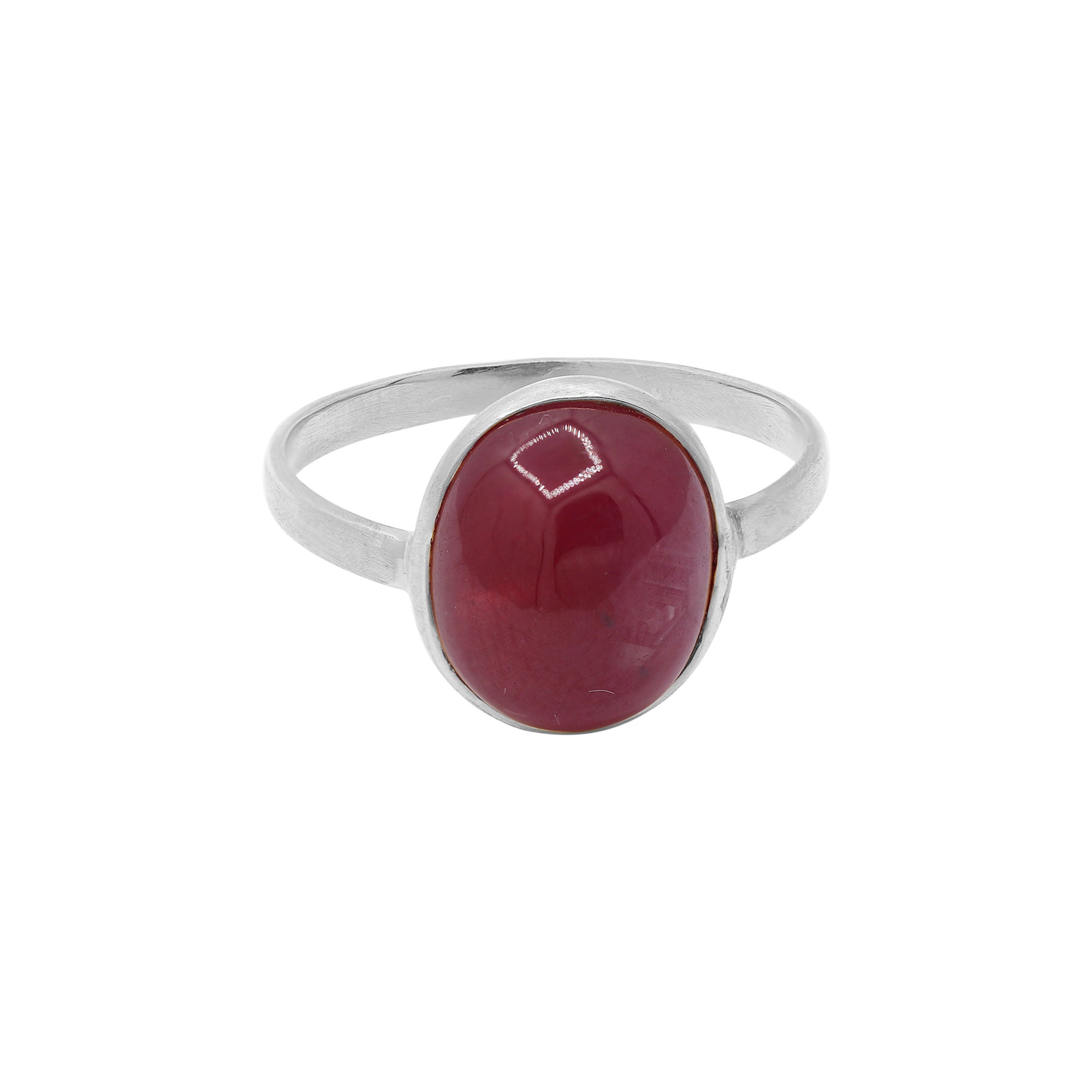 Natural Ruby Gemstone Yellow Gold Ring In 18k Yellow Gold