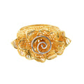 Gorgeous Flower Ring In 18K Yellow Gold