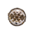 Natural Smoky Quartz & Diamond 925 Sterling Silver Ring