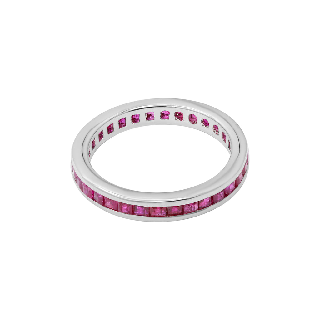 Precious Ruby Band Ring In 18k Gold