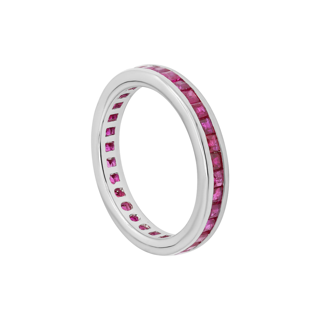 Precious Ruby Band Ring In 18k Gold