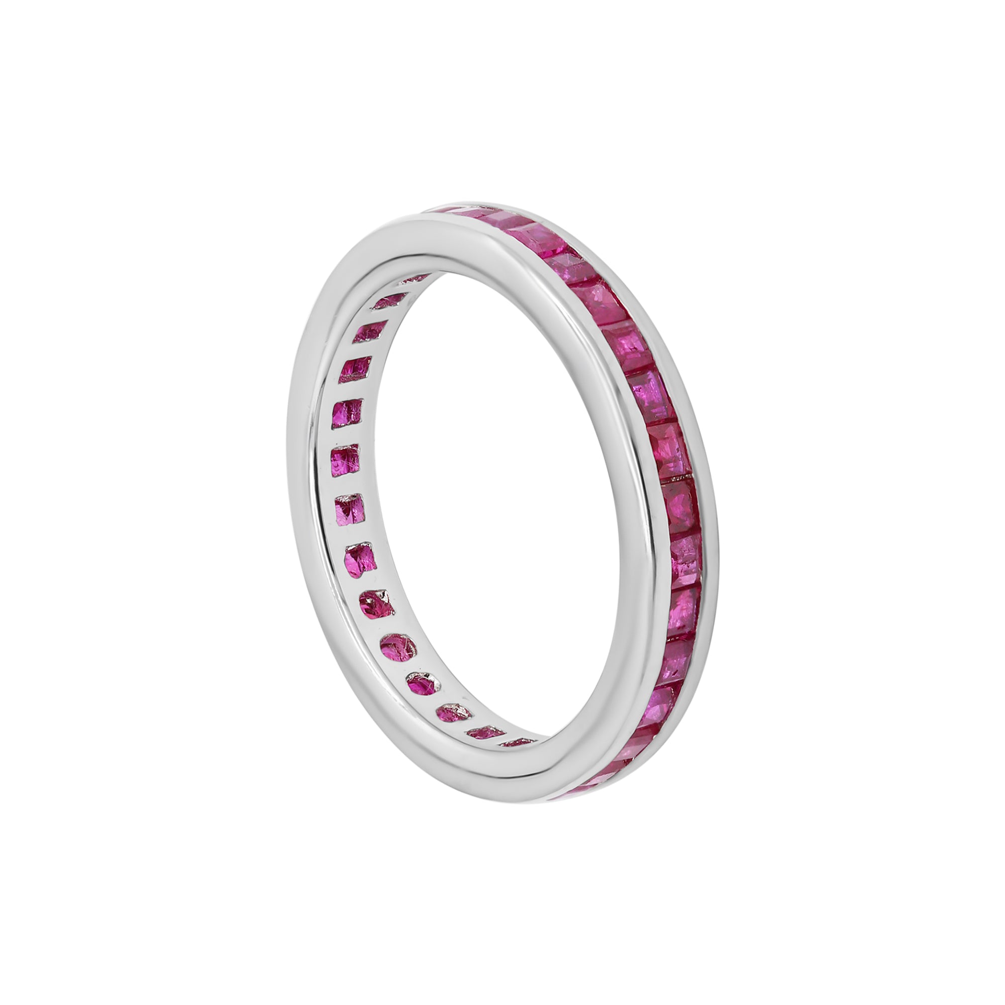 Precious Ruby Band Ring In 18k Gold