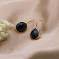 Natural Black Onyx Dangle | Faceted Gemstone Dangle | Handmade Jewerly.