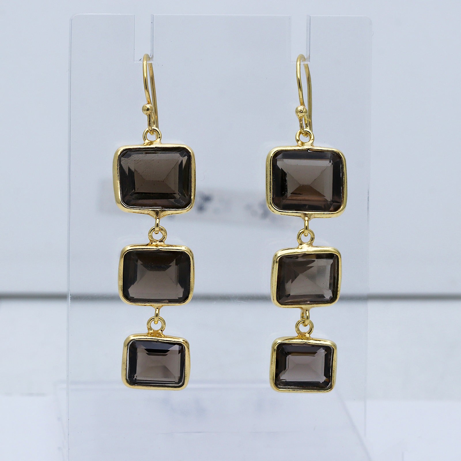 Smoky Quartz Dangle Earrings | Handmade Drops Earring | 925 Sterling Silver.