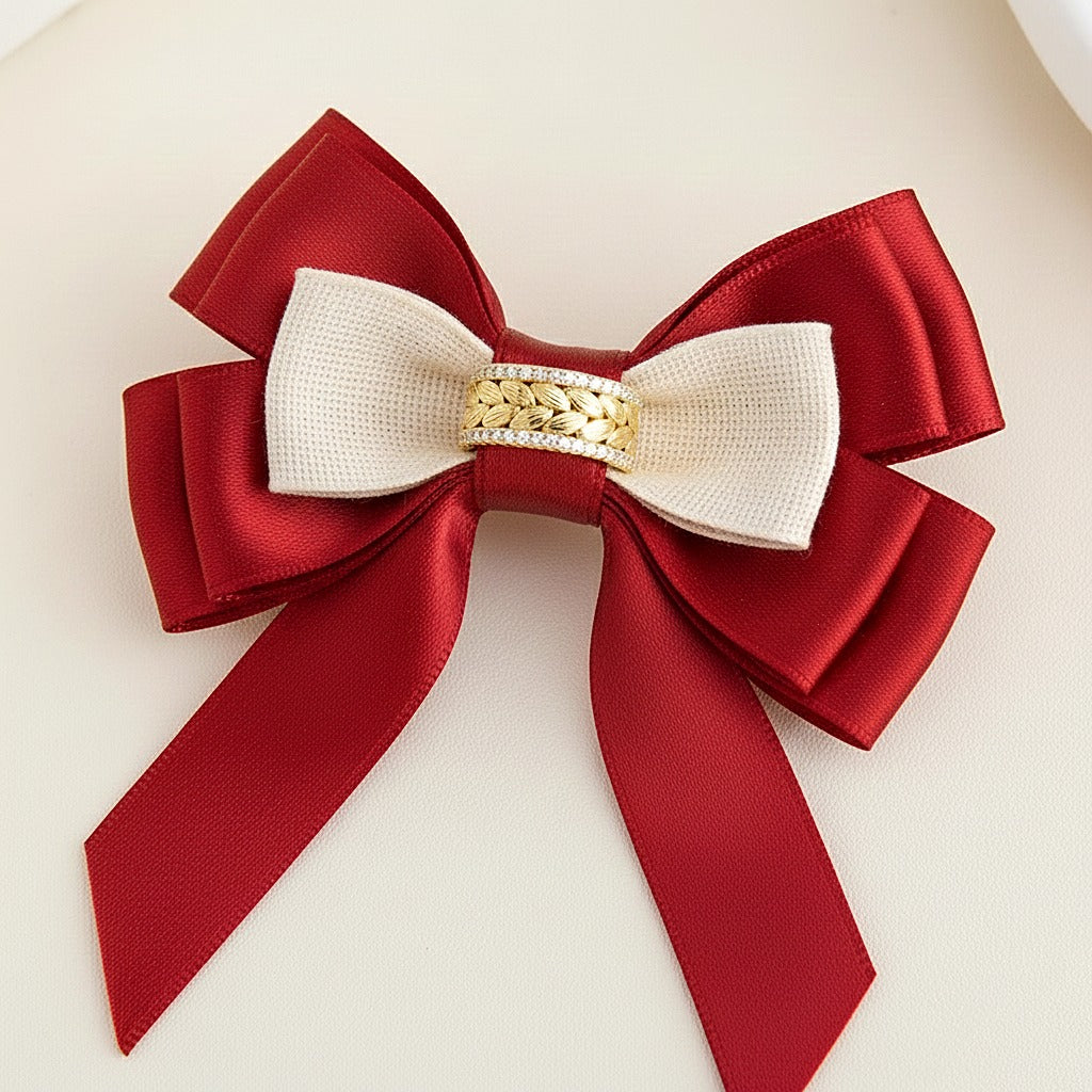 Handmade Cubic Zirconia Ring | Gold Plated Leaf Band | CZ Statement Ring.