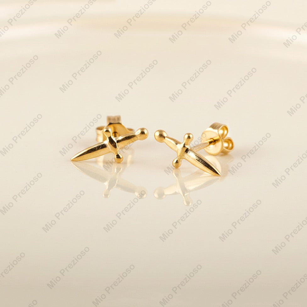 925 Sterling Silver Sword Stud Earrings | Minimalist Earrings | Handmade Jewelry | Unique Earring.