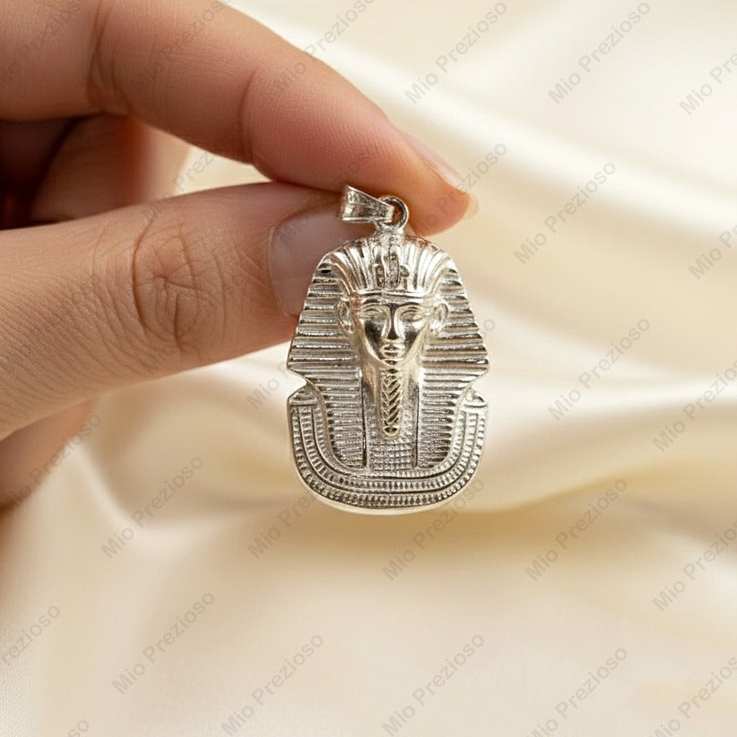 925 Sterling Silver King Tut Pendant | Handmade Minimalist Pendant | Unique Jewelry.