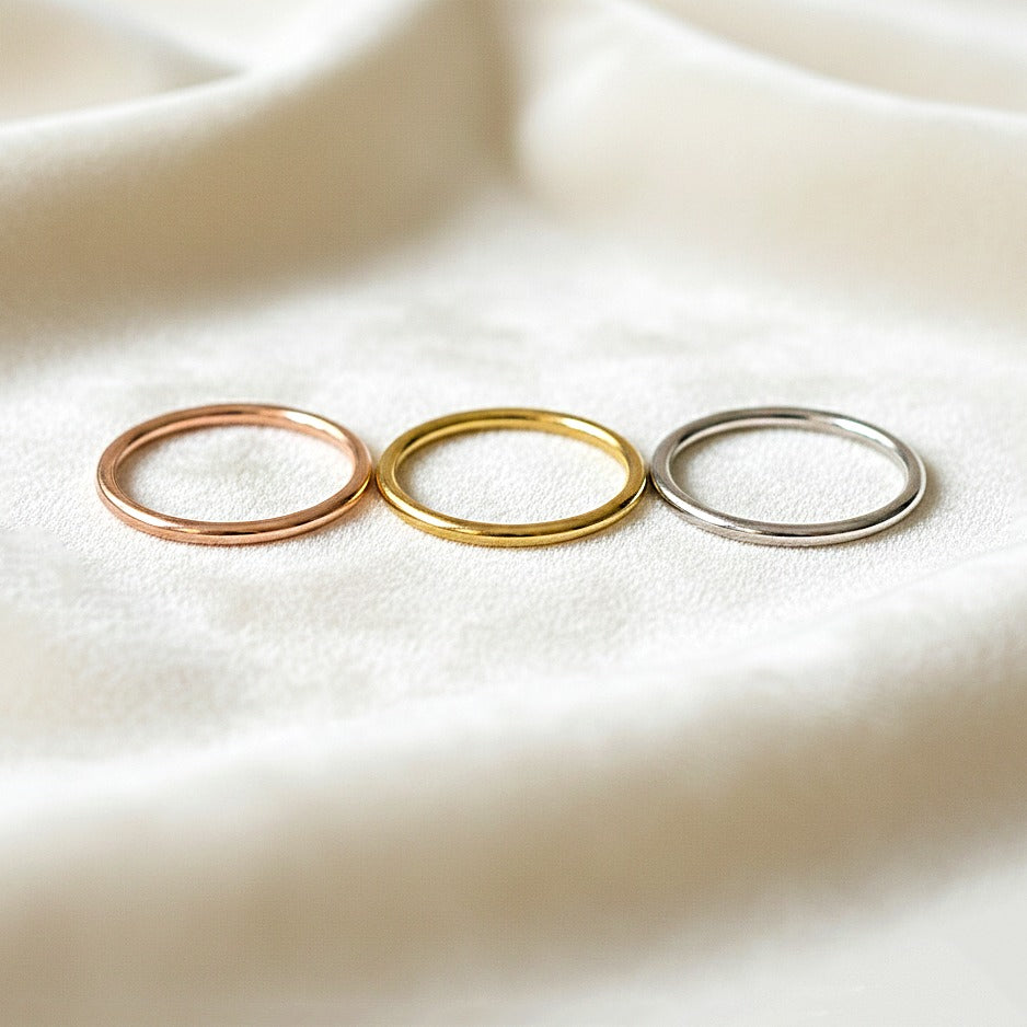 925 Sterling Silver Stackable Band Ring | Boho Statement Ring | Handmade Fine Jewelry | Minimalist Rings.