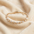 CZ Tennis Bracelet, 925 Sterling Silver Bracelet, Marquise & Princess Cut CZ Bracelet, Dainty Bridal Bracelet, Wedding Jewelry Gift for Her