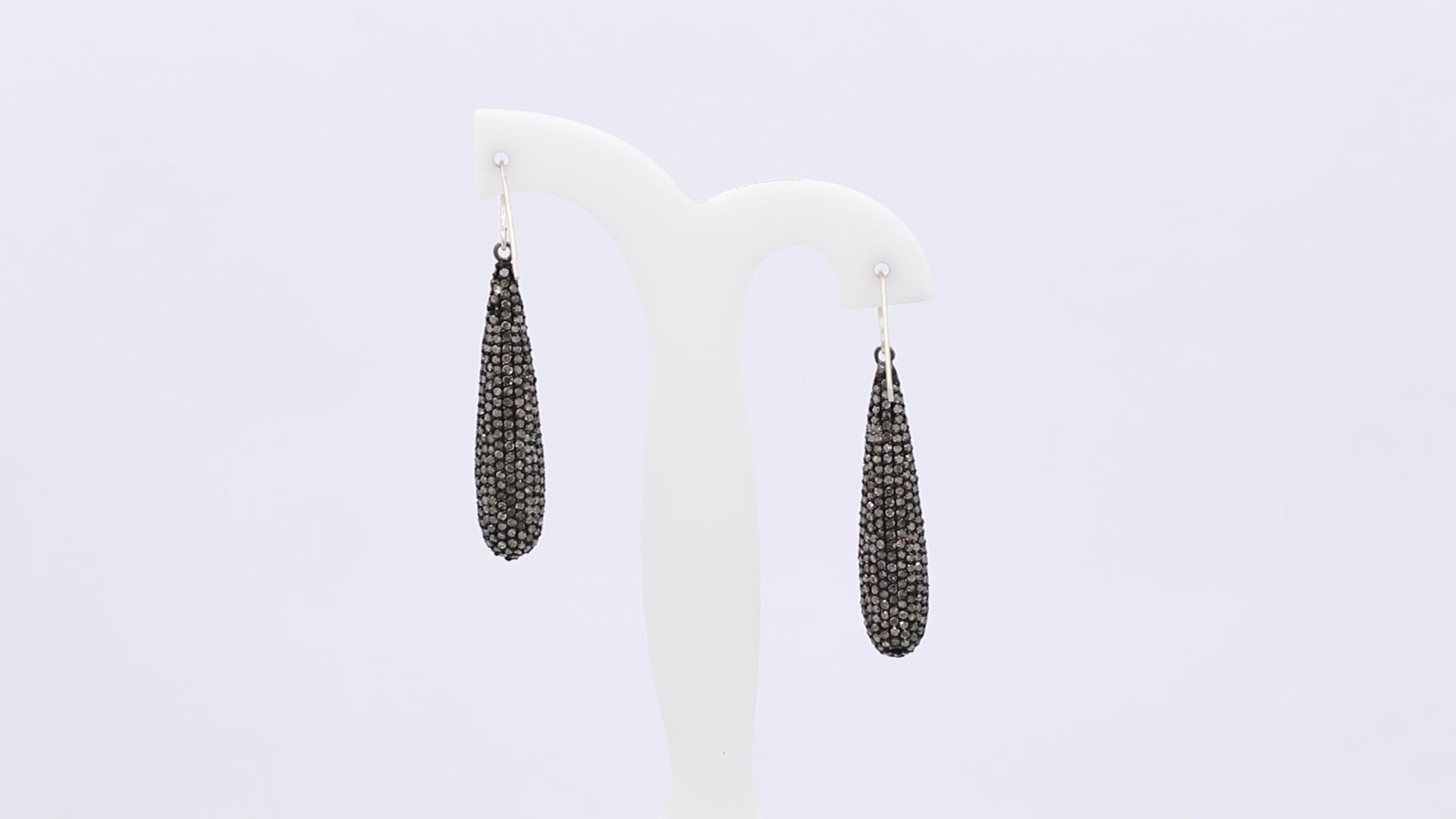 Diamond 925 Sterling Silver Handmade Drop Earrings